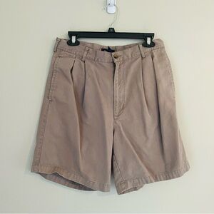 Gant Pleat Front Chino Shorts in Tan SZ 32 Cotton